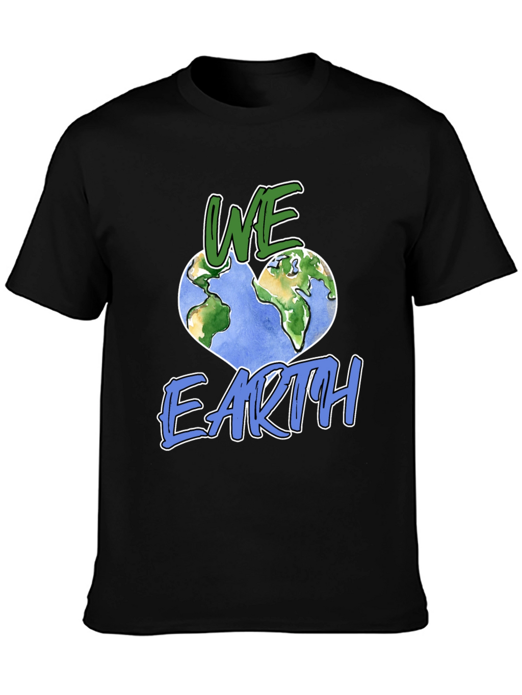 We Love Earth Graphic Tee - Unisex Black T-Shirt