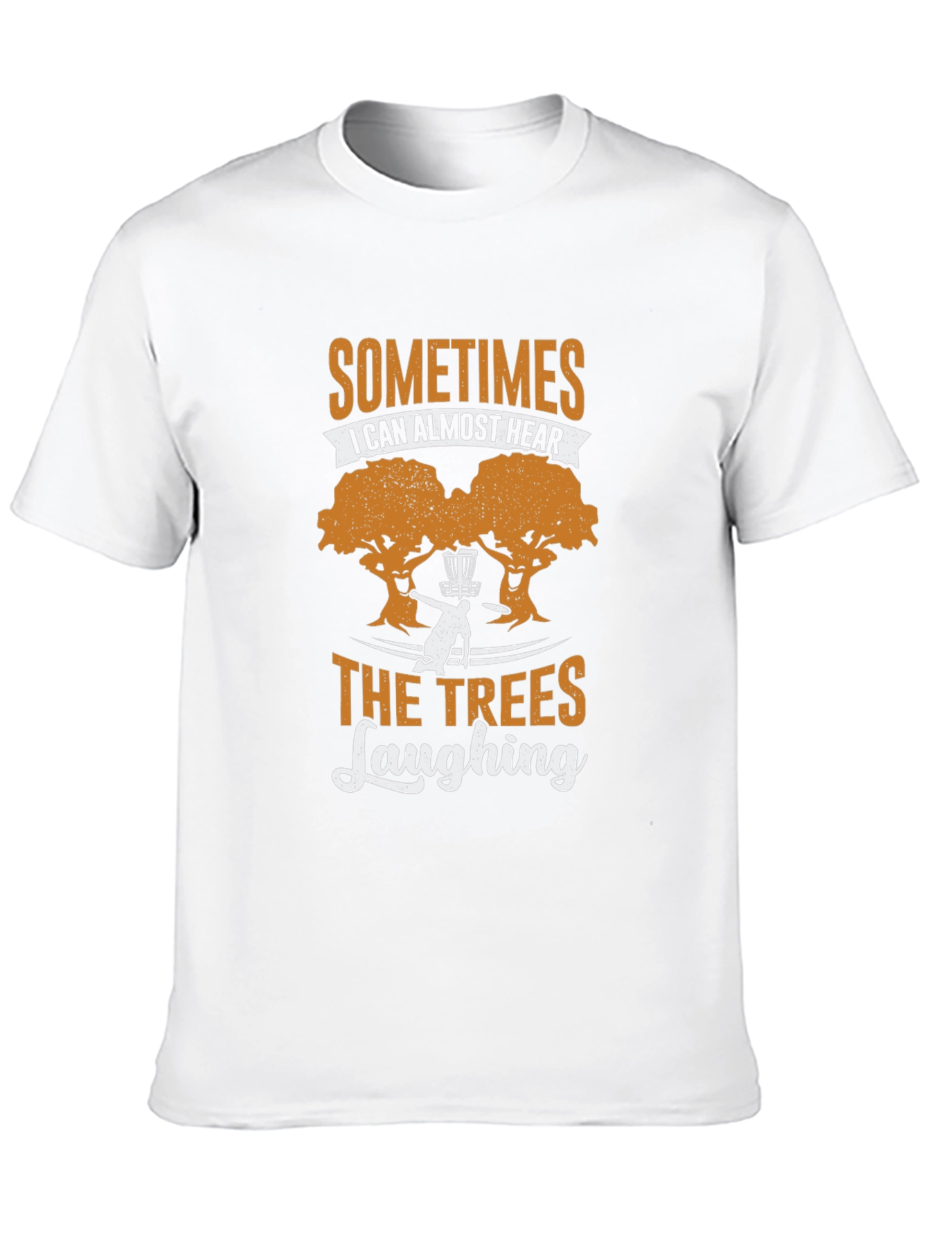 Funny Disc Golf T-Shirt - Trees Laughing Design