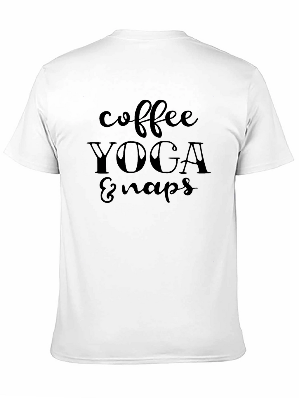 Coffee Yoga & Naps Graphic Tee - Relaxed Style
