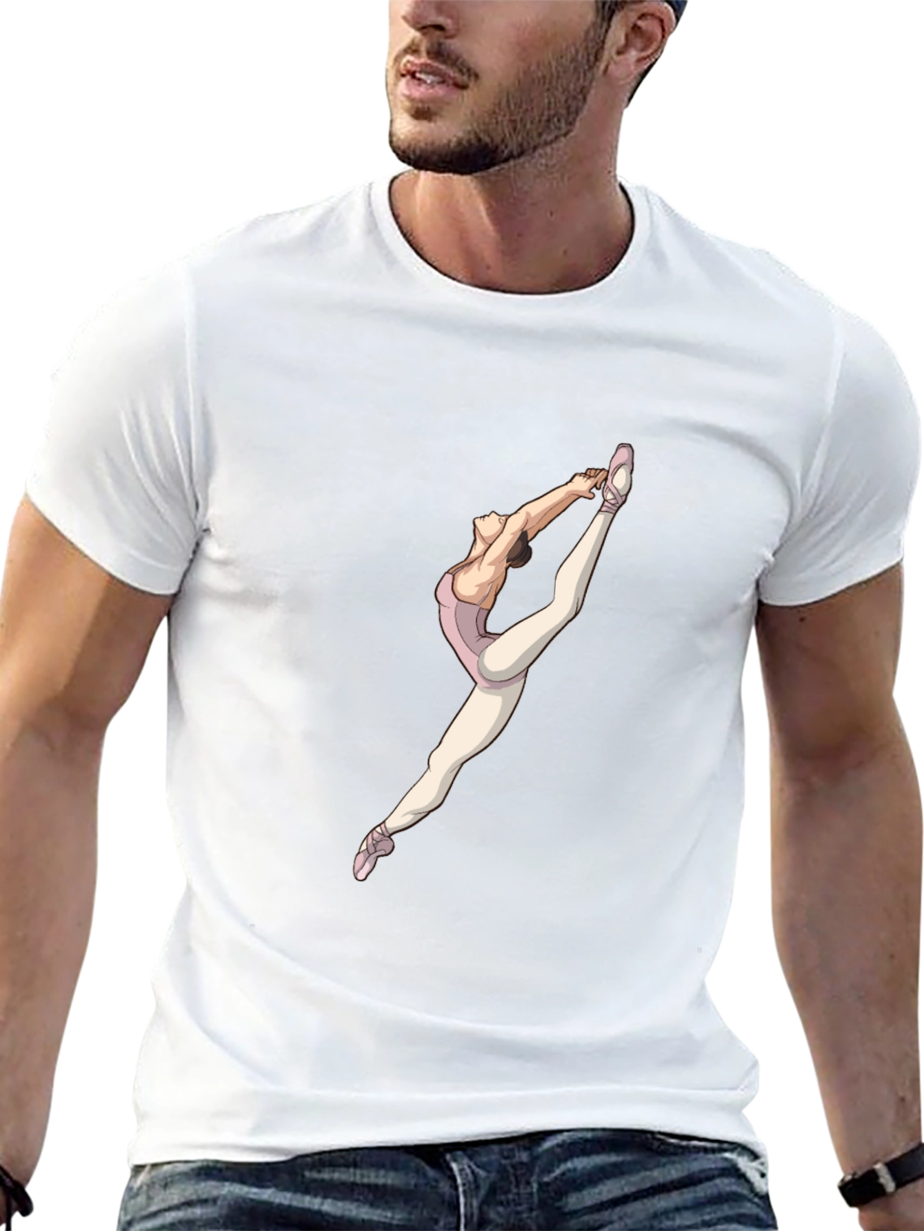 Ballerina Graphic T-Shirt - Black