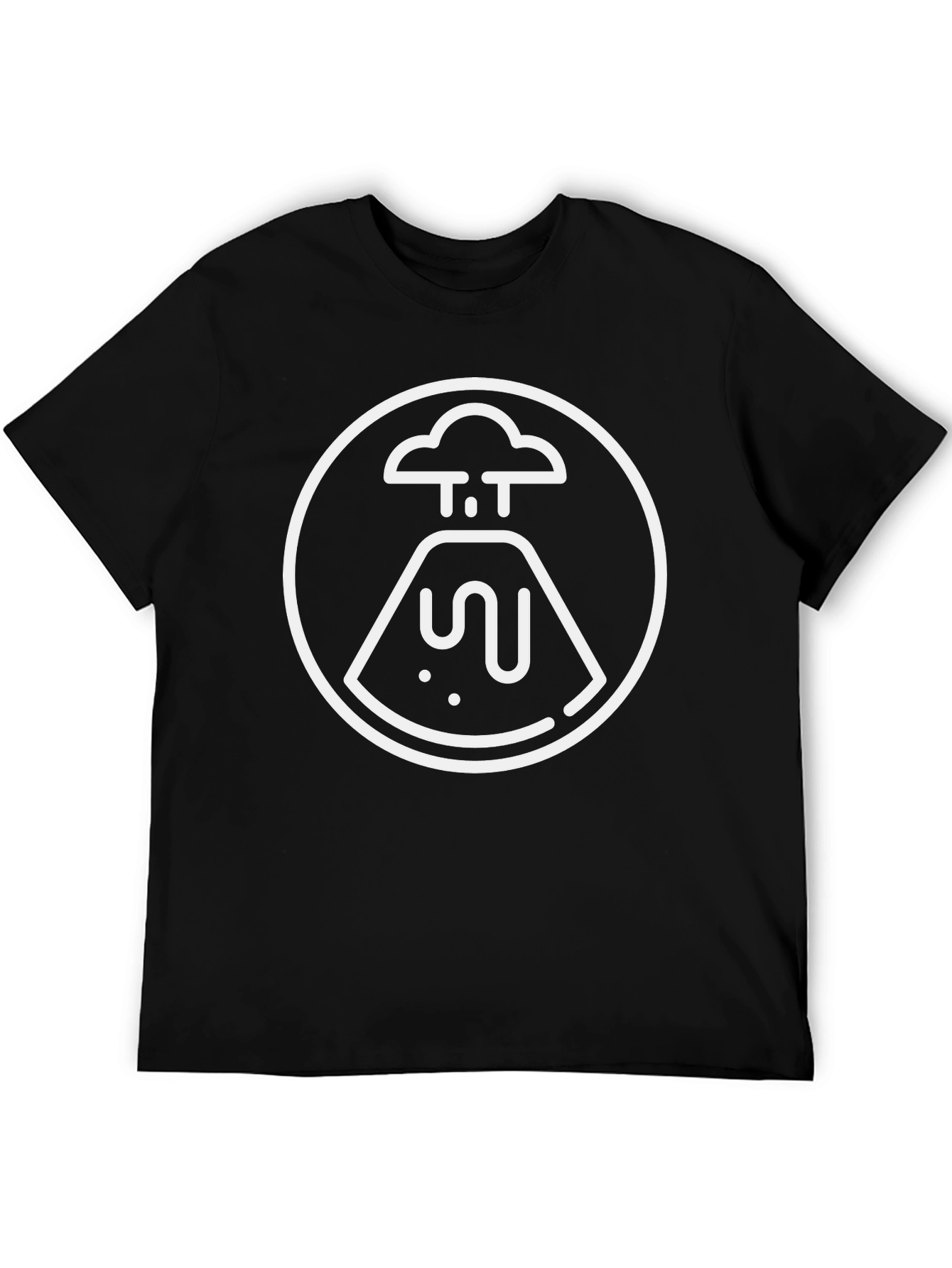Volcano Graphic Black T-Shirt
