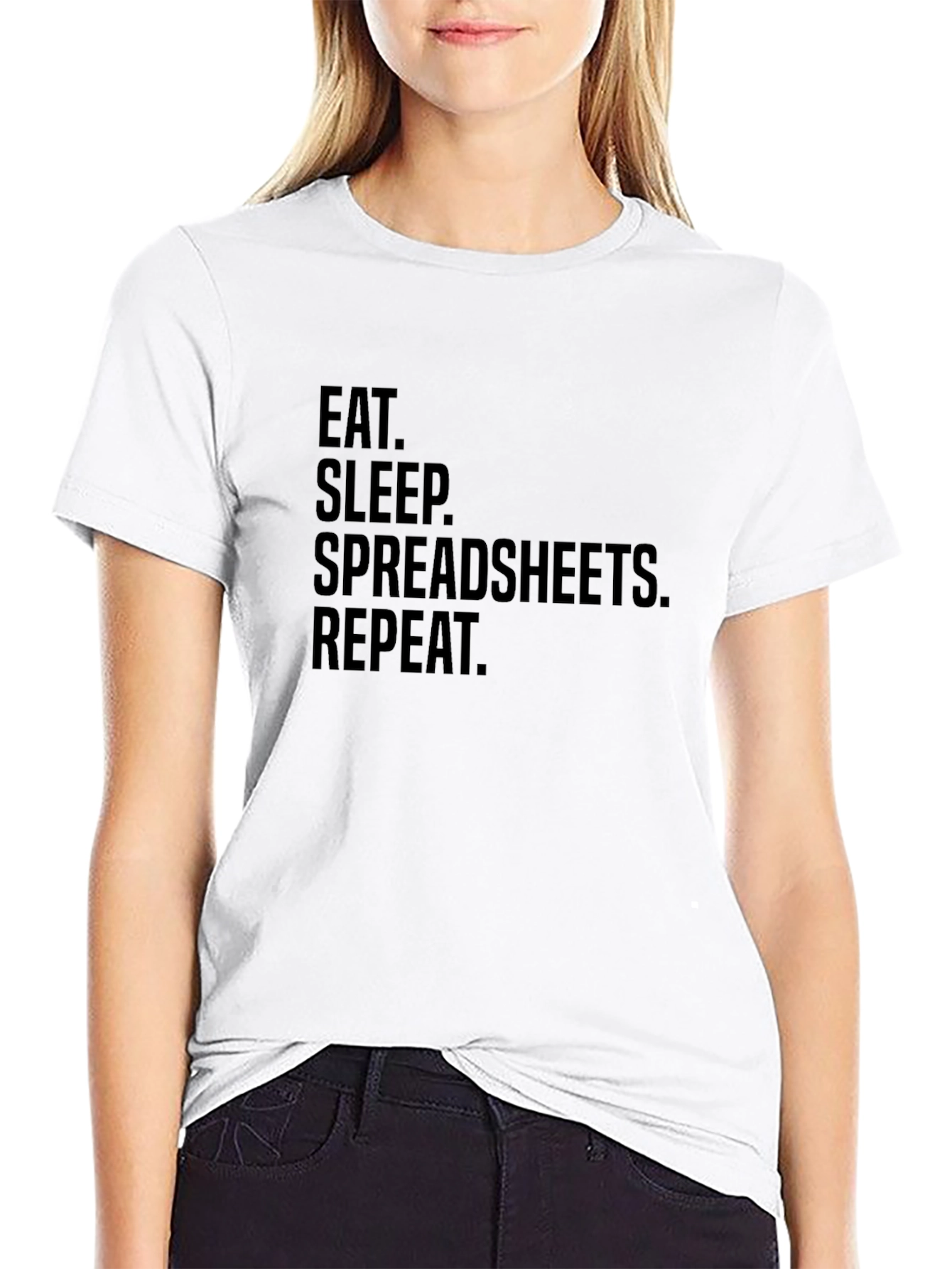 Eat Sleep Spreadsheets Repeat T-Shirt