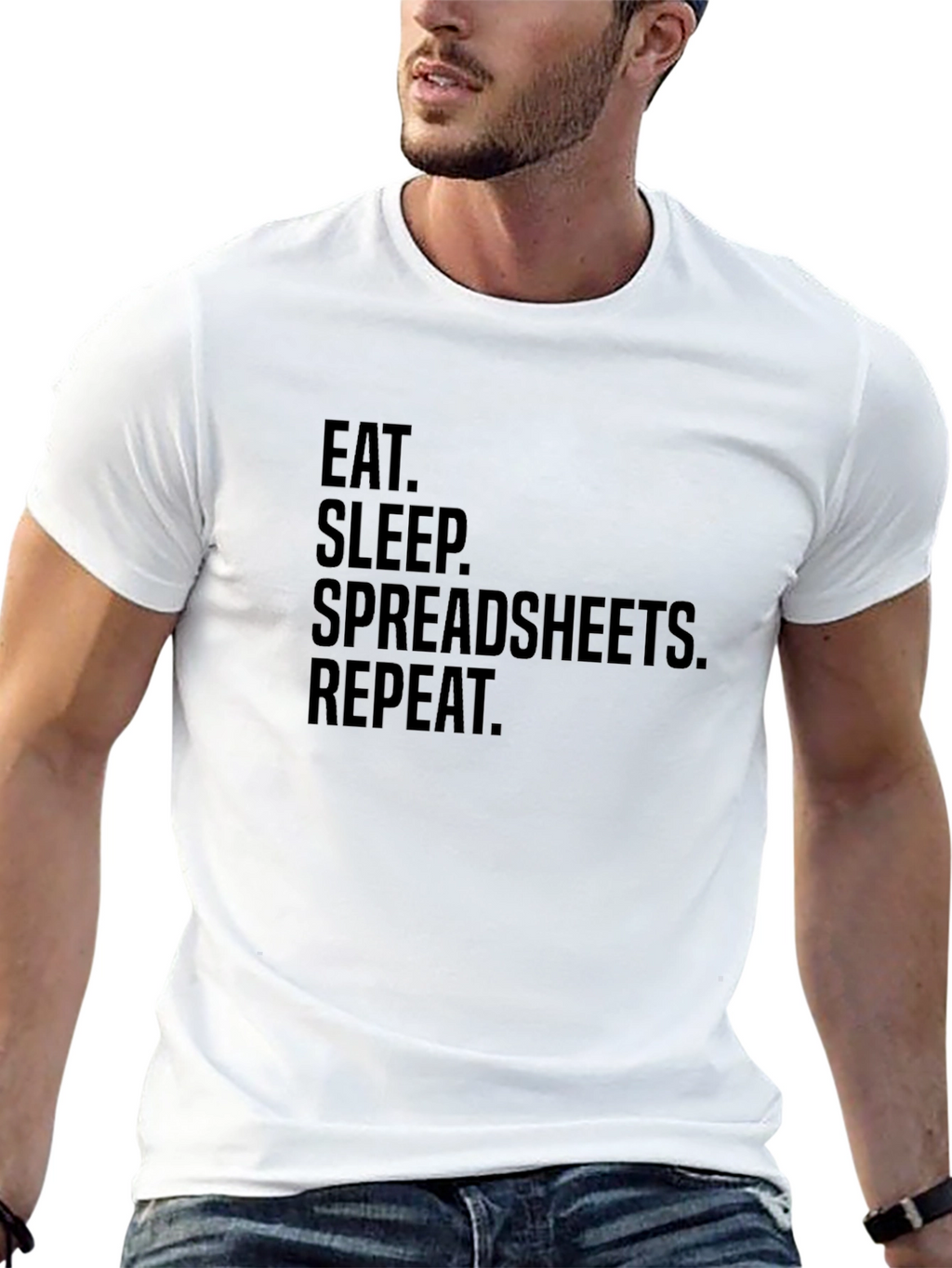 Eat Sleep Spreadsheets Repeat T-Shirt