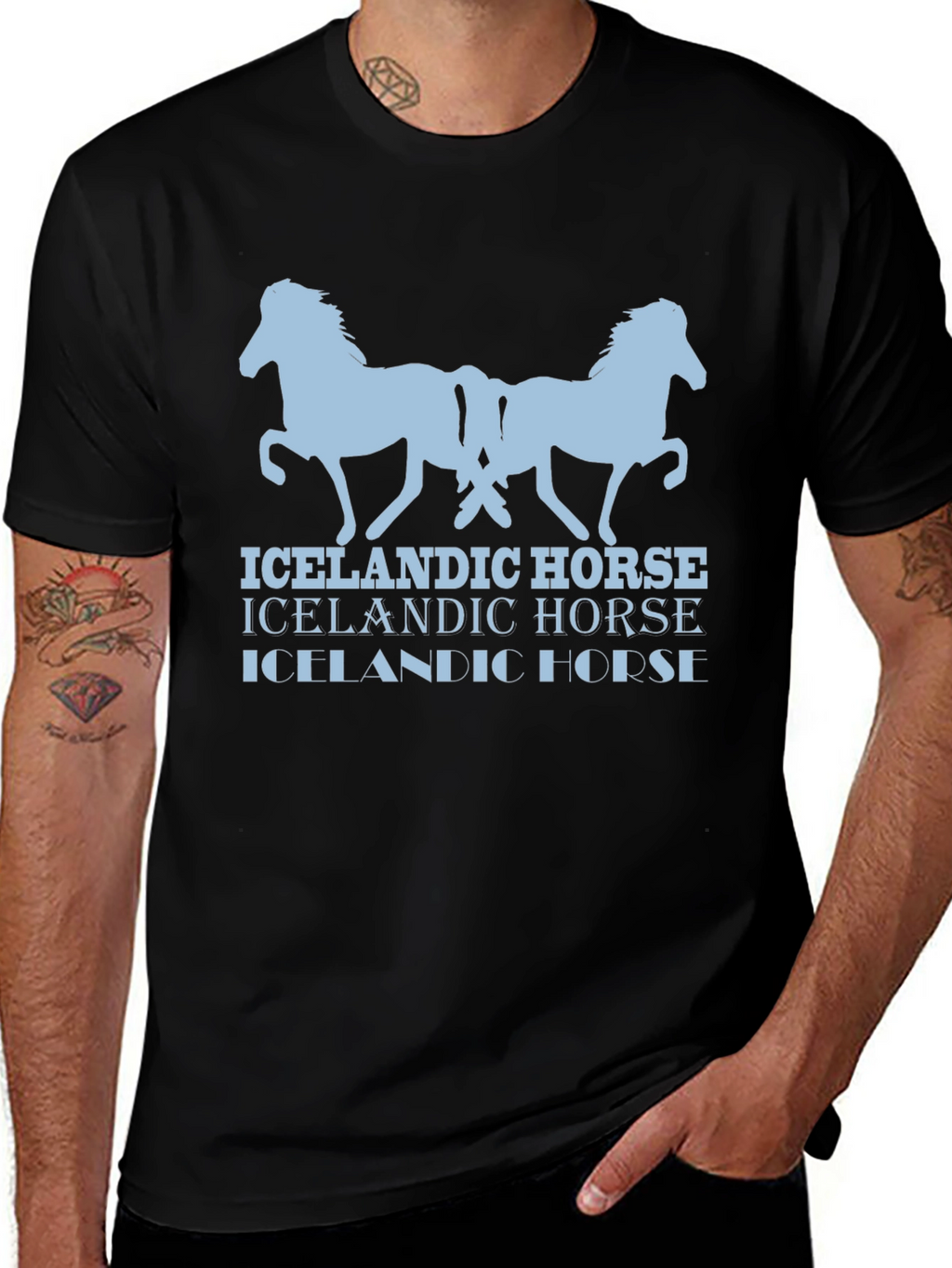 Icelandic Horse Graphic T-Shirt