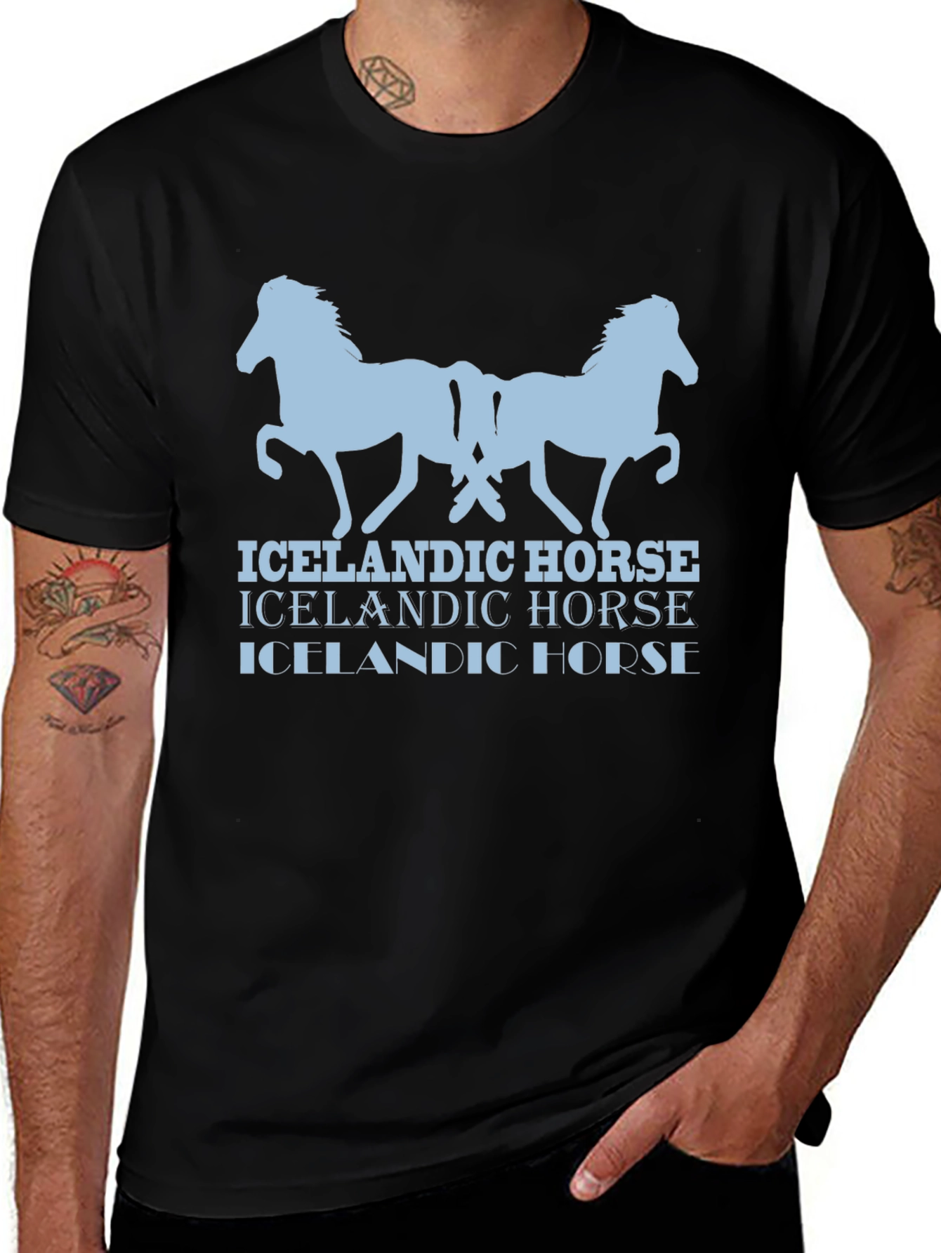 Icelandic Horse Graphic T-Shirt
