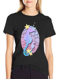 Seahorse Starfish Graphic Tee