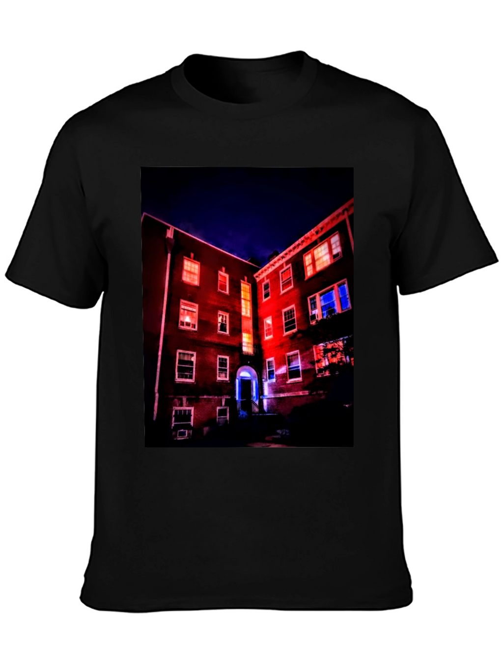 Illuminated Building Graphic Tee