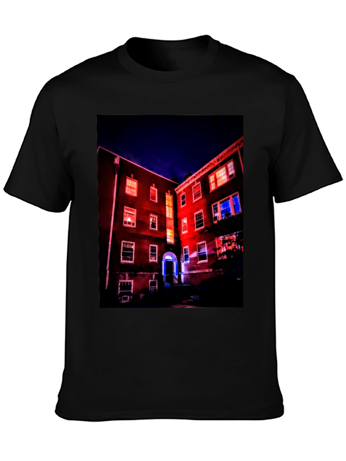 Illuminated Building Graphic Tee