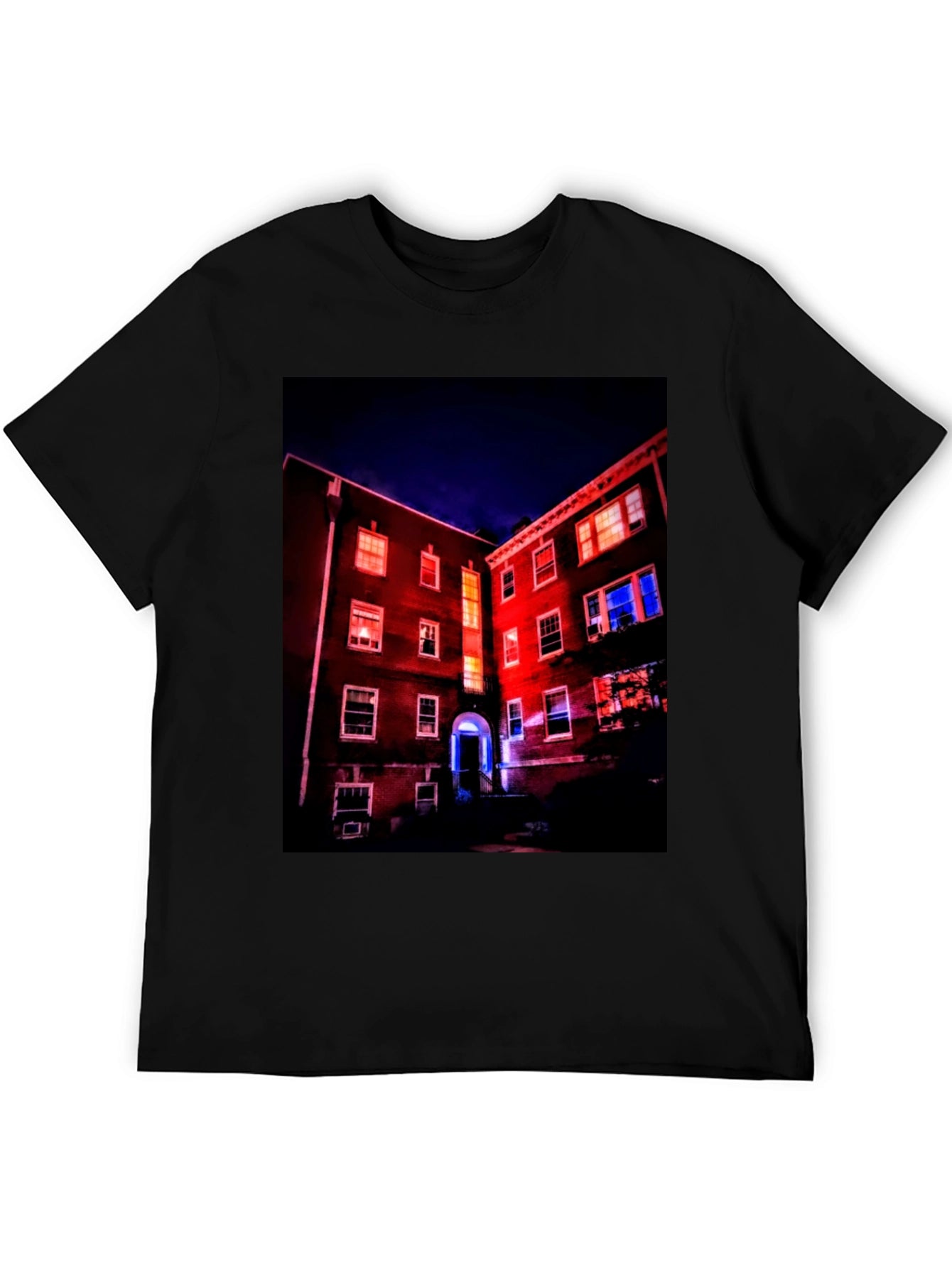 Illuminated Building Graphic Tee