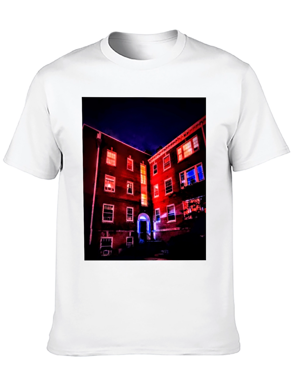 Illuminated Building Graphic Tee