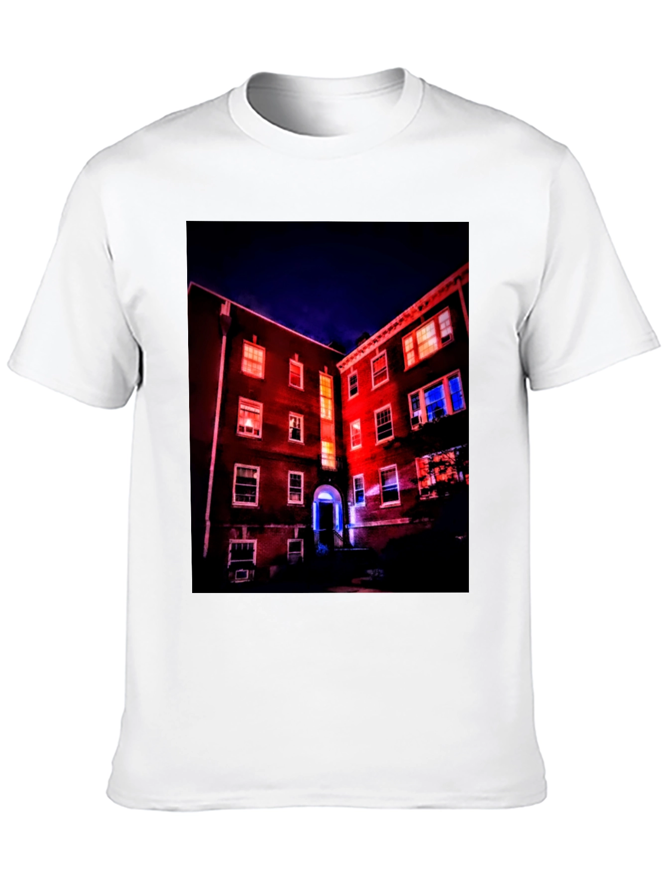Illuminated Building Graphic Tee