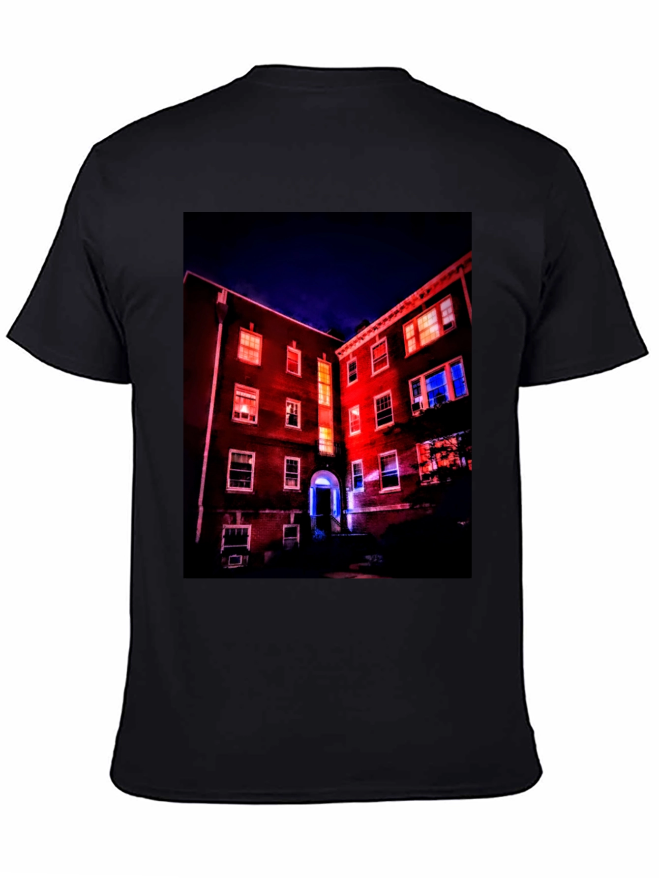 Illuminated Building Graphic Tee