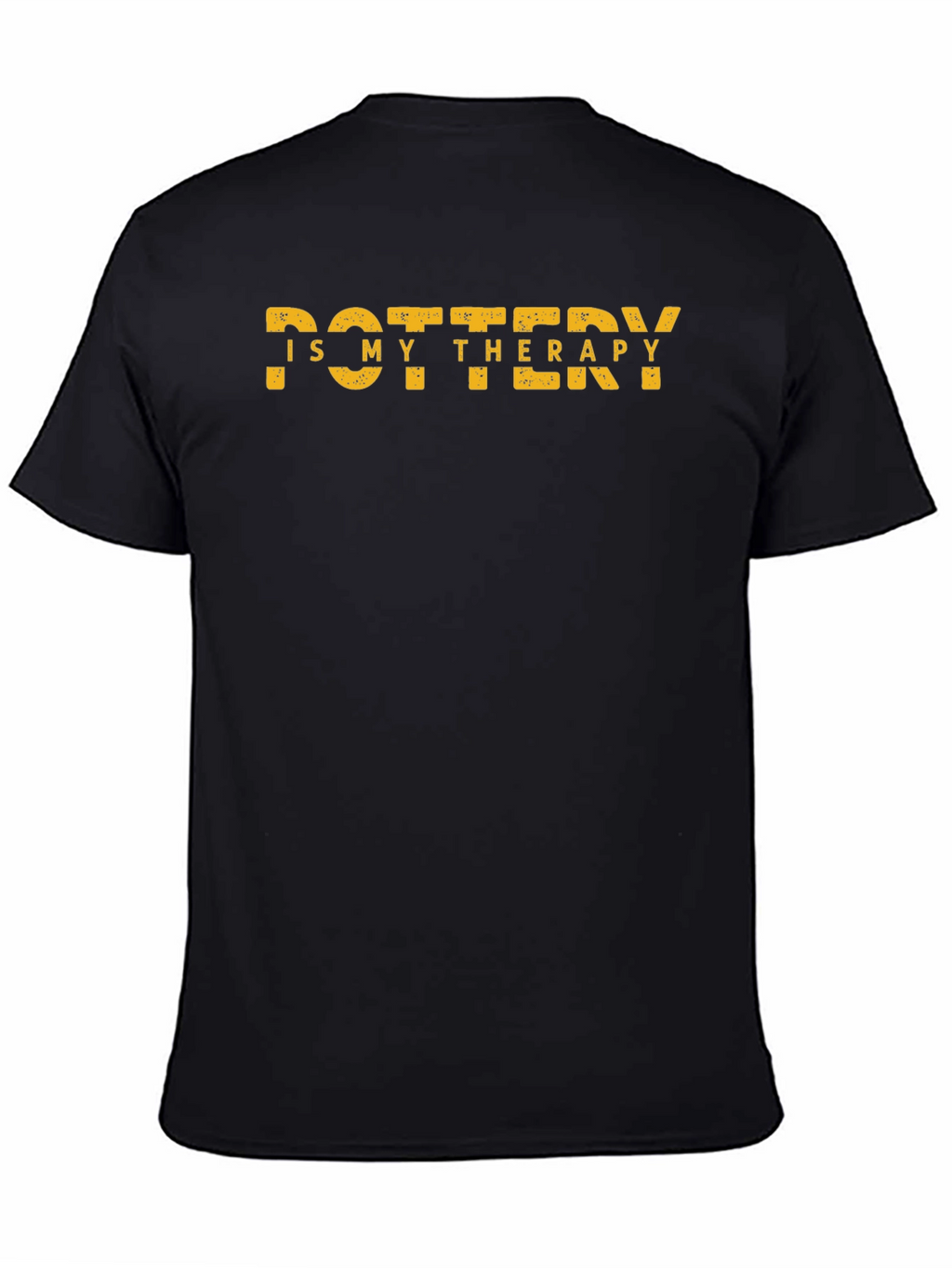 Pottery Is My Therapy Black T-Shirt
