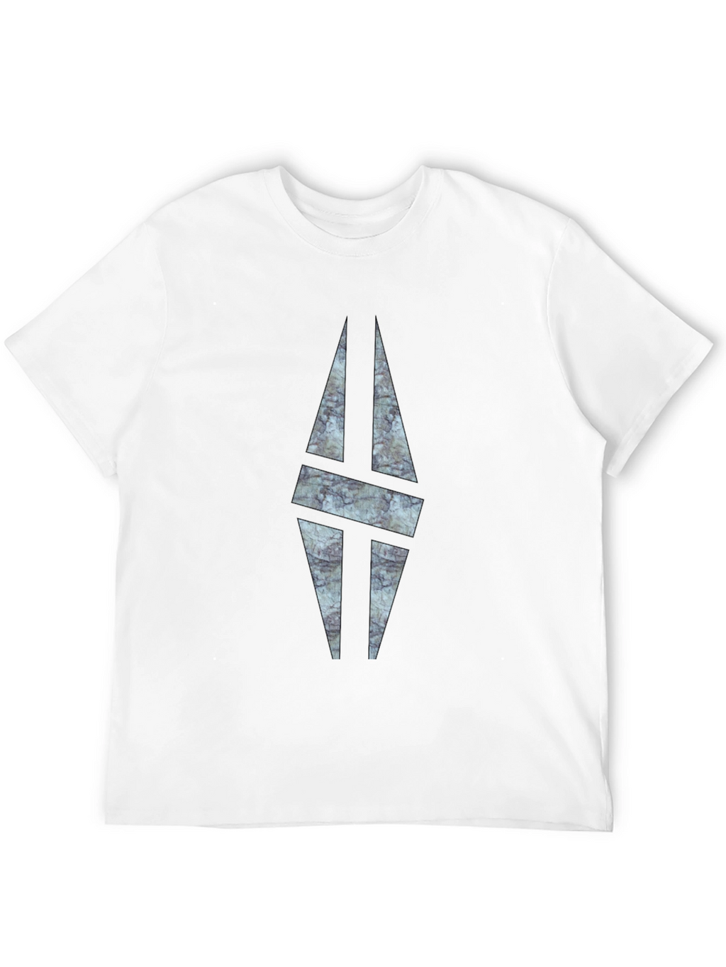 Modern Graphic Print Black T-Shirt