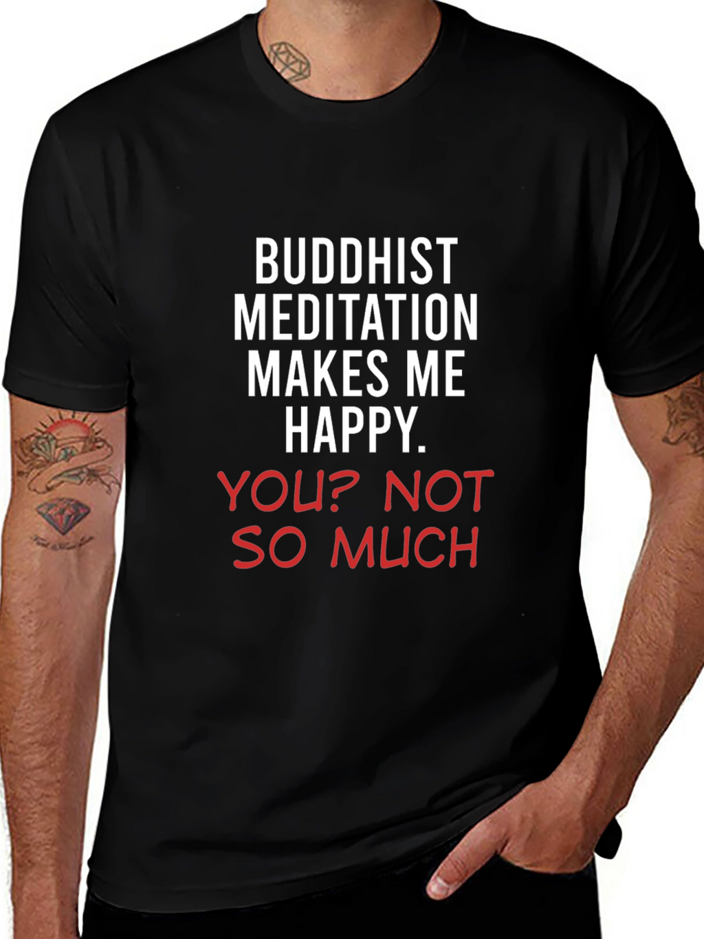 Buddhist Meditation Makes Me Happy Tee