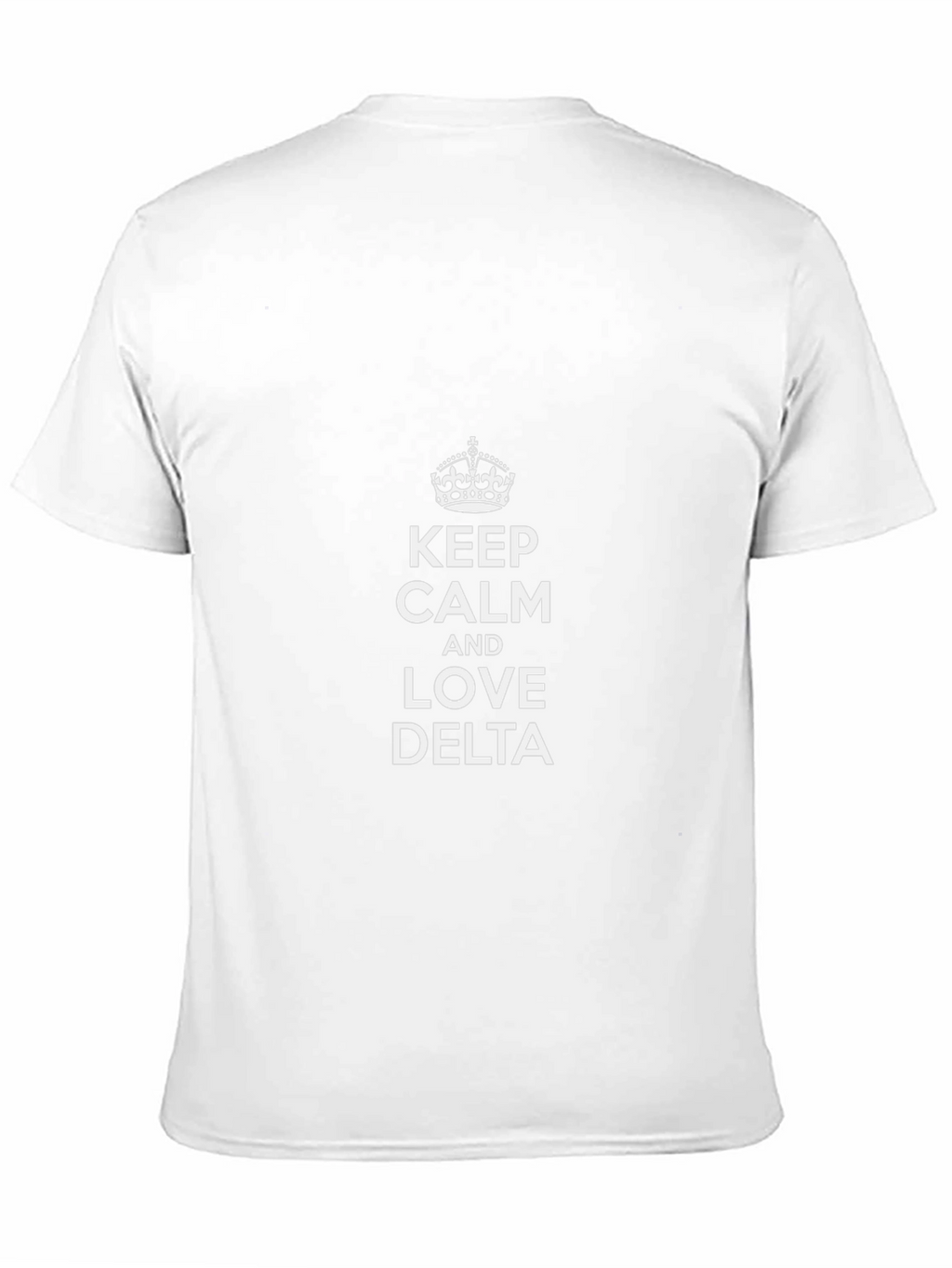 Keep Calm and Love Delta Black T-Shirt