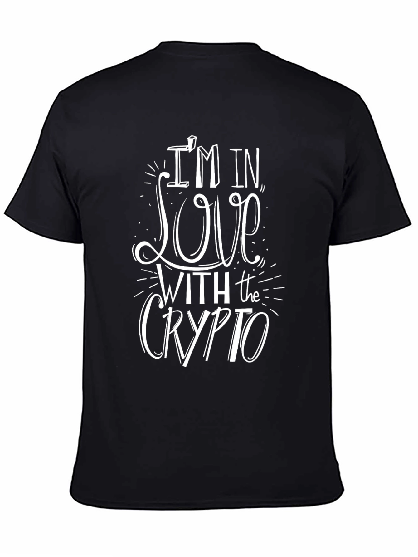 Crypto Lover Black T-Shirt: Im In Love With The Crypto Design