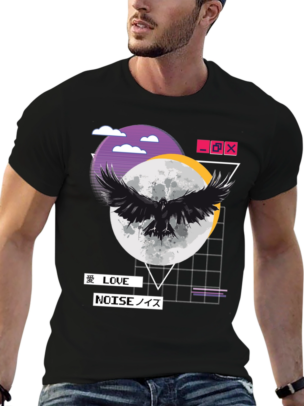 Raven Moon Graphic Tee - Love & Noise