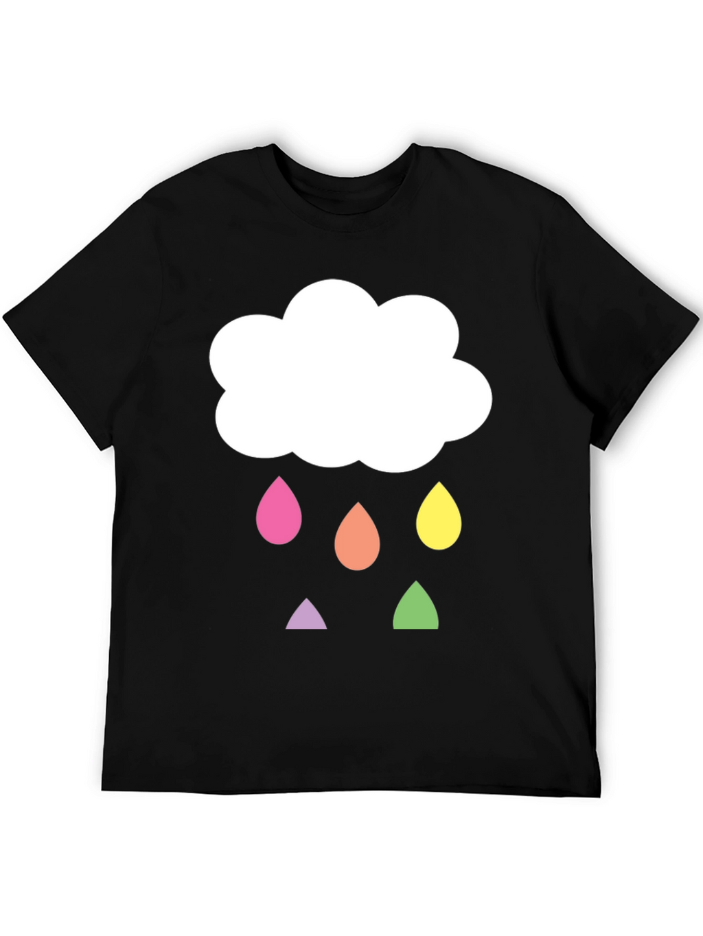 Cloud Raindrop Graphic T-Shirt - Fun & Unique!
