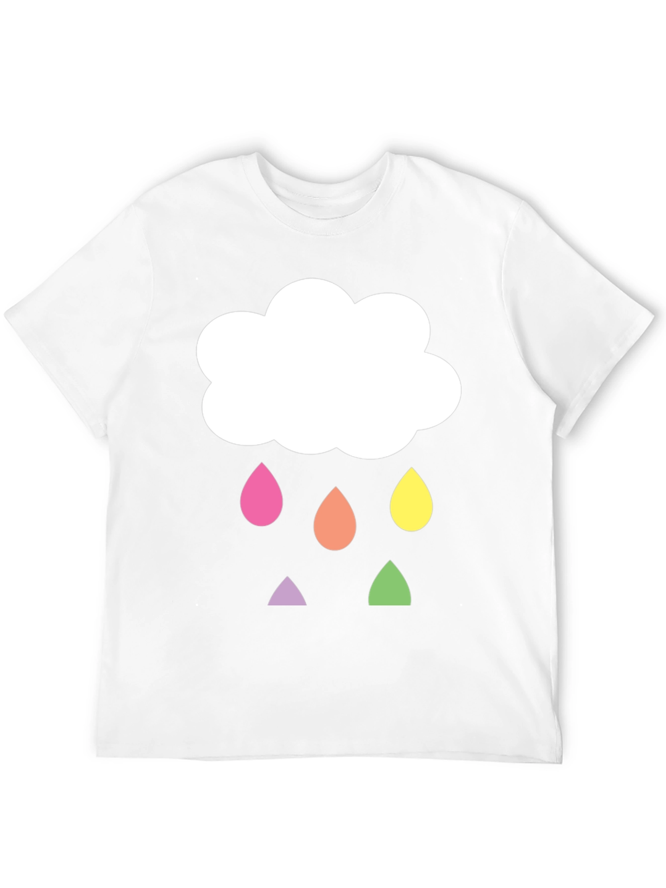 Cloud Raindrop Graphic T-Shirt - Fun & Unique!