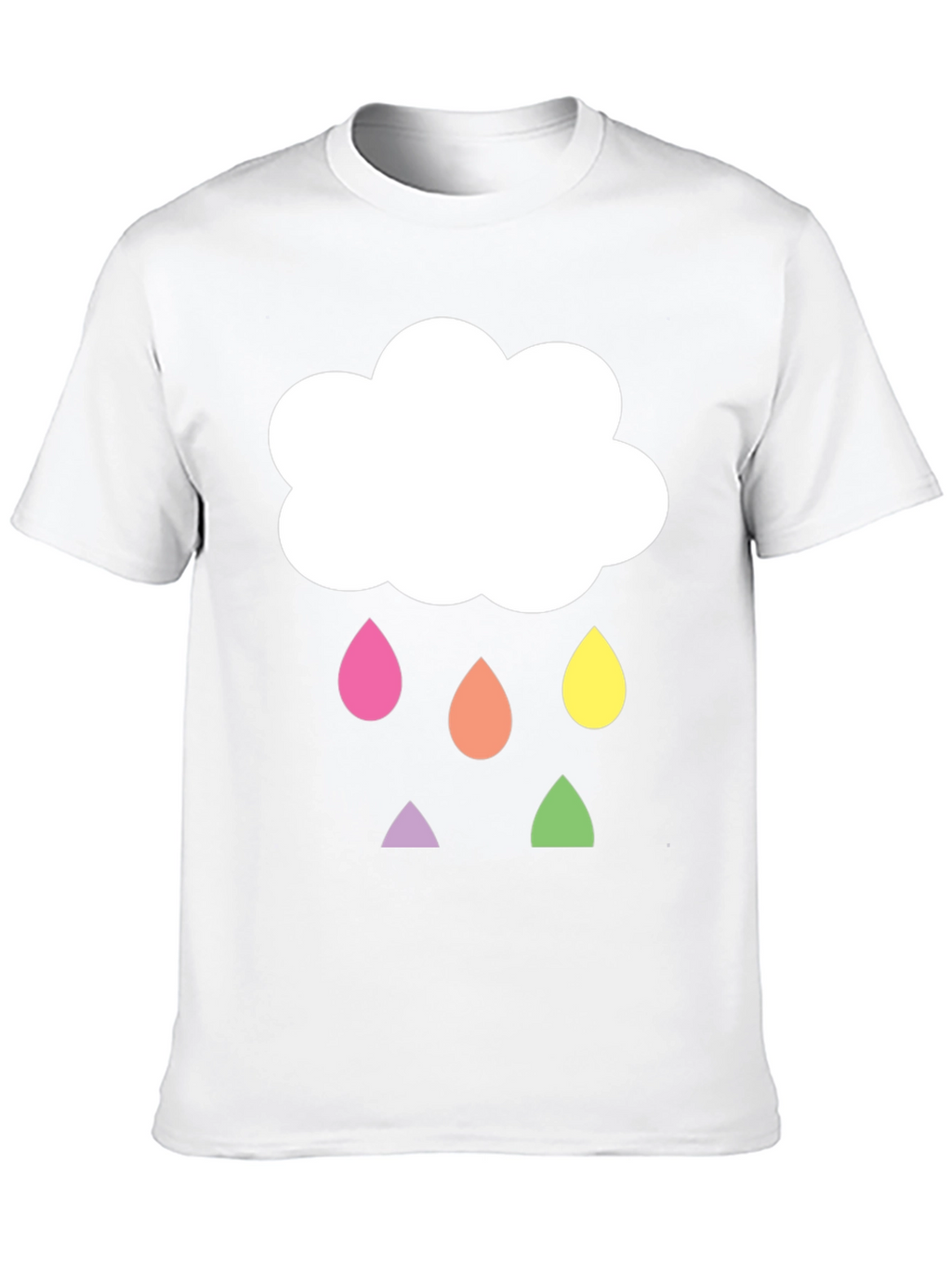 Cloud Raindrop Graphic T-Shirt - Fun & Unique!