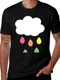 Cloud Raindrop Graphic T-Shirt - Fun & Unique!