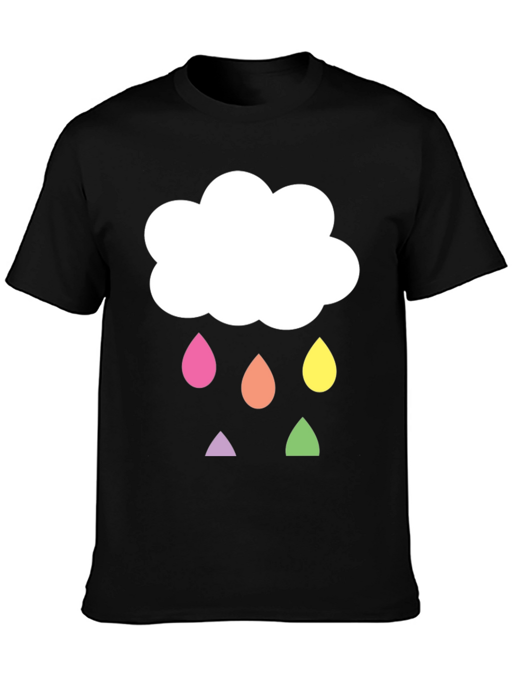 Cloud Raindrop Graphic T-Shirt - Fun & Unique!