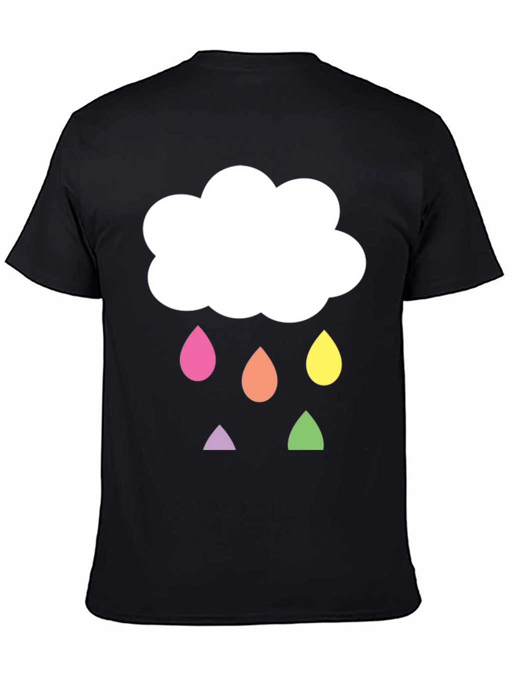 Cloud Raindrop Graphic T-Shirt - Fun & Unique!