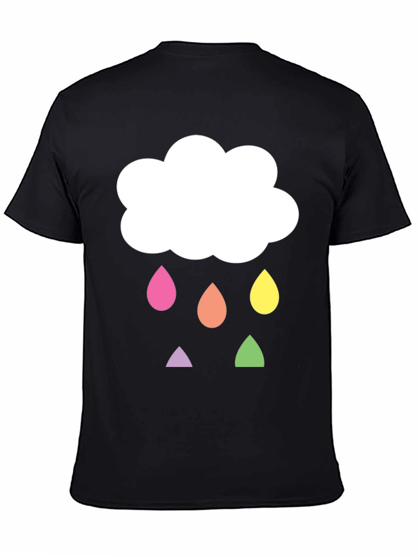 Cloud Raindrop Graphic T-Shirt - Fun & Unique!