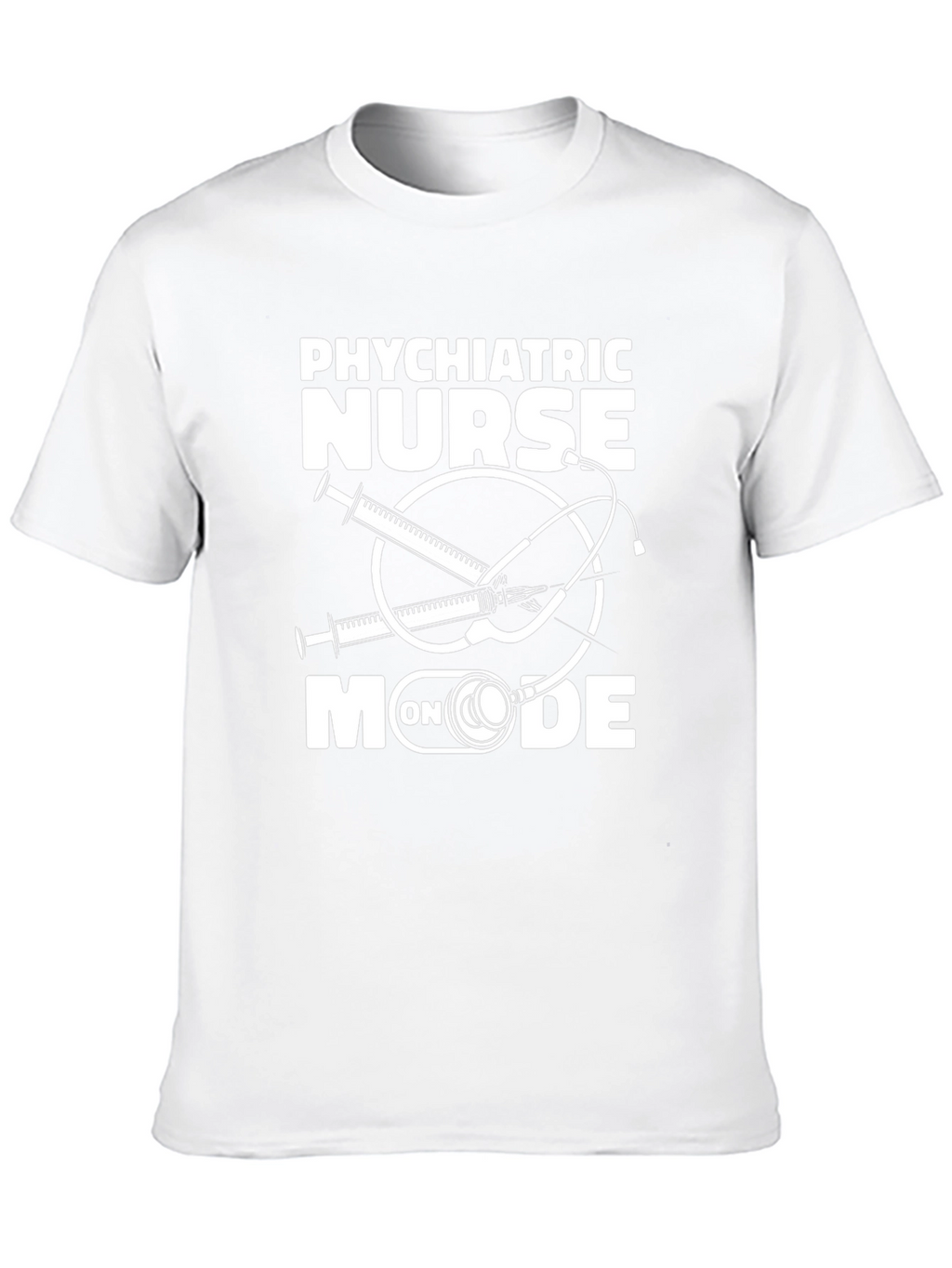 Psychiatric Nurse On Mode Black T-Shirt