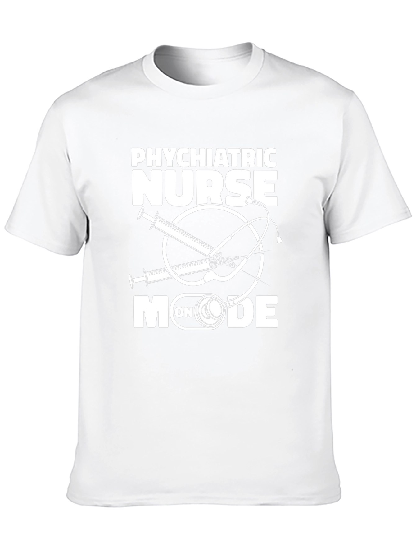 Psychiatric Nurse On Mode Black T-Shirt