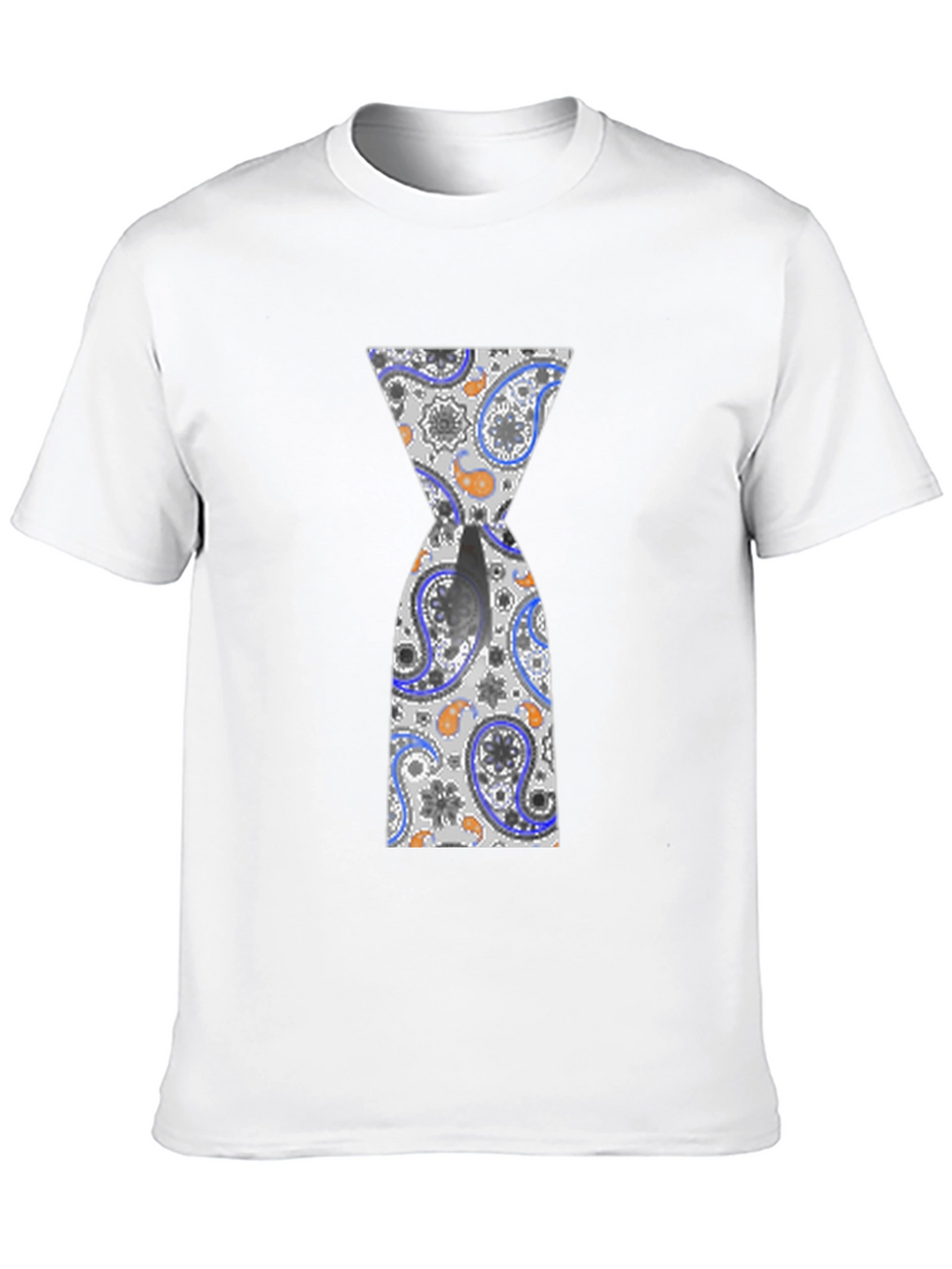 Hourglass Paisley Graphic Black T-Shirt