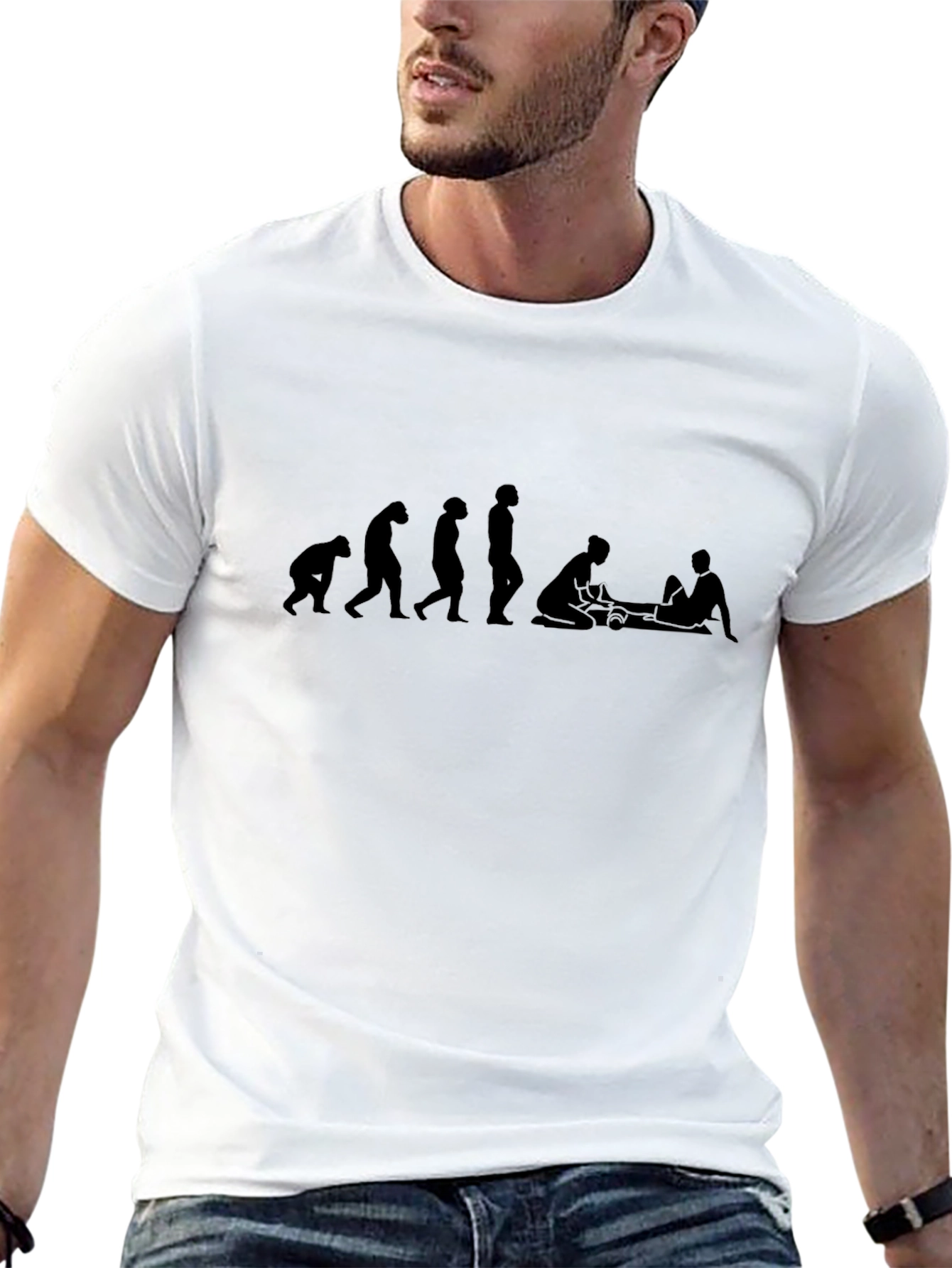Evolution of Chiropractic Black T-Shirt