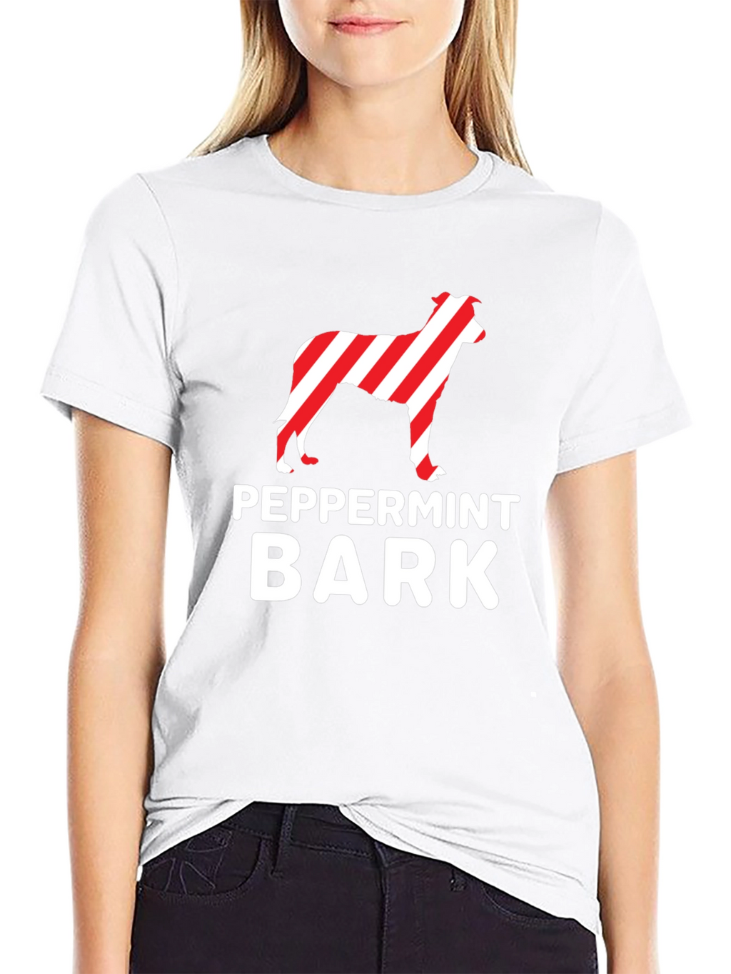 Peppermint Bark Dog T-Shirt – Festive Christmas Dog Lover Tee