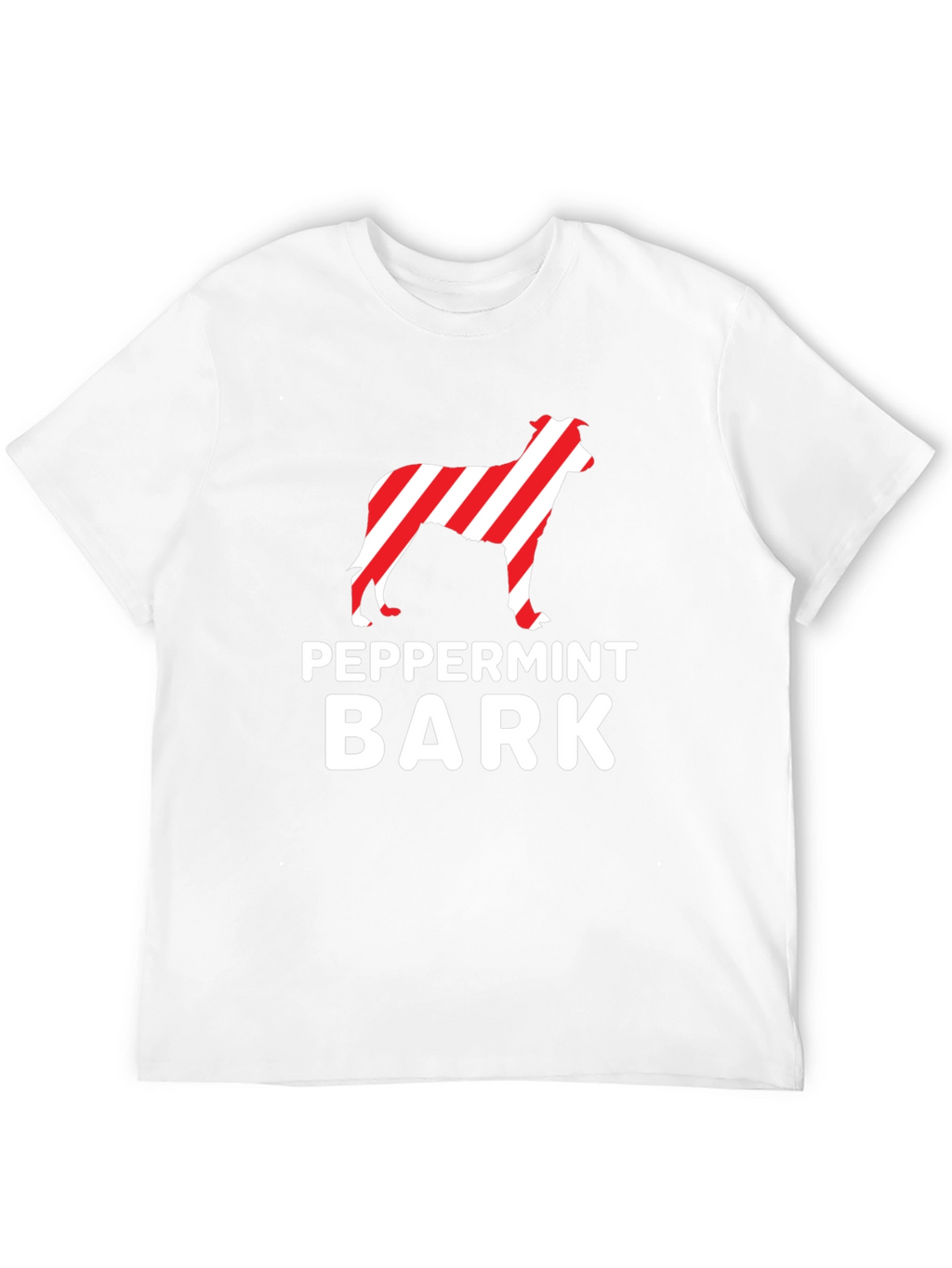 Peppermint Bark Dog T-Shirt – Festive Christmas Dog Lover Tee