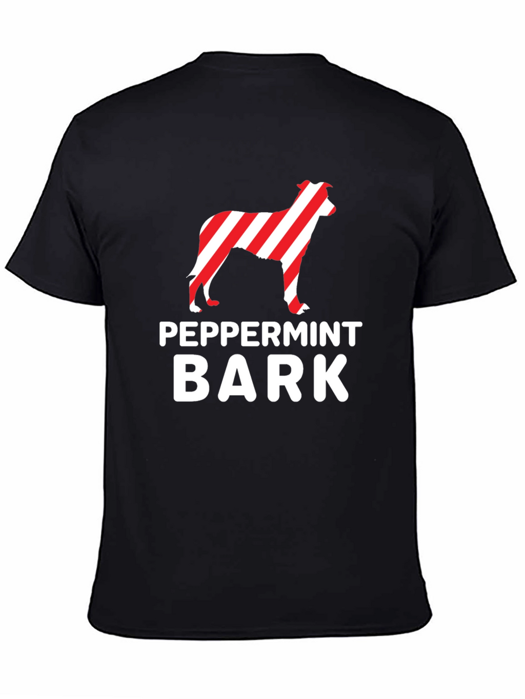 Peppermint Bark Dog T-Shirt – Festive Christmas Dog Lover Tee