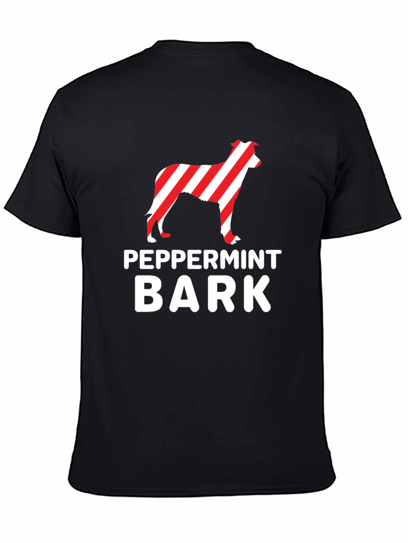 Peppermint Bark Dog T-Shirt – Festive Christmas Dog Lover Tee