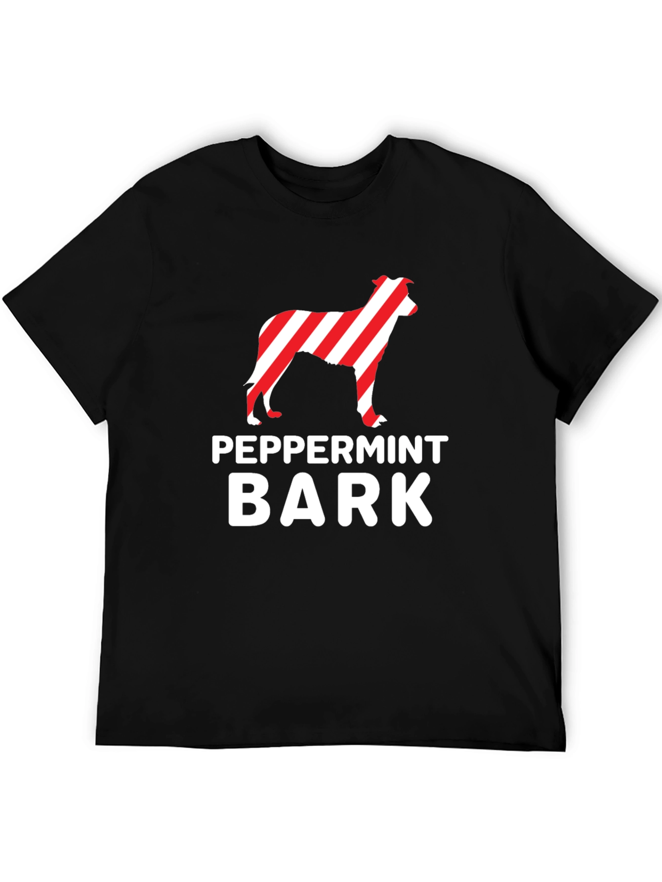 Peppermint Bark Dog T-Shirt – Festive Christmas Dog Lover Tee