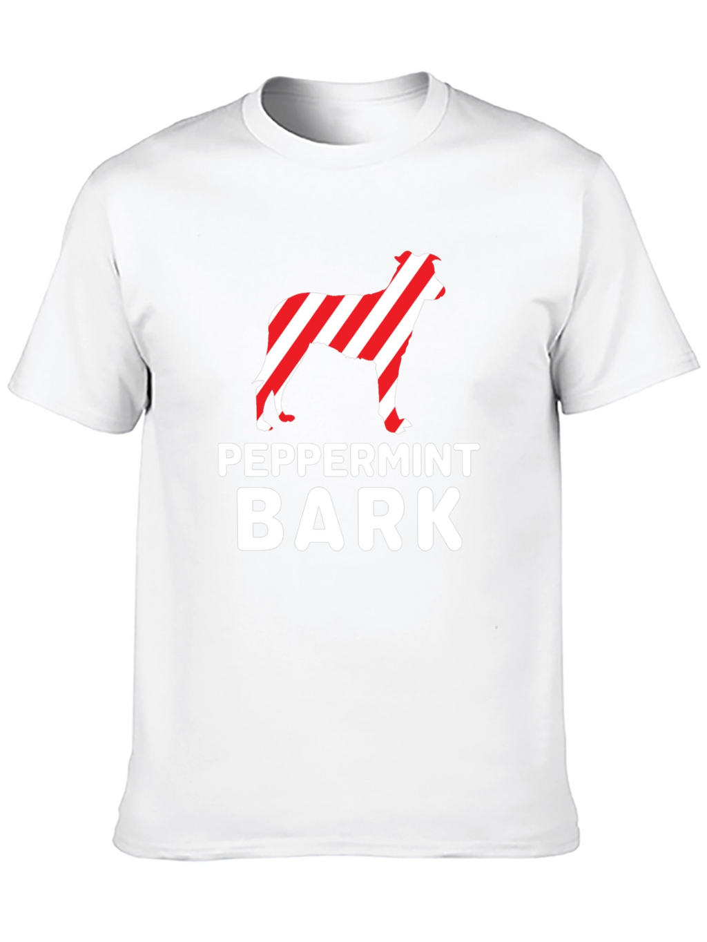 Peppermint Bark Dog T-Shirt – Festive Christmas Dog Lover Tee