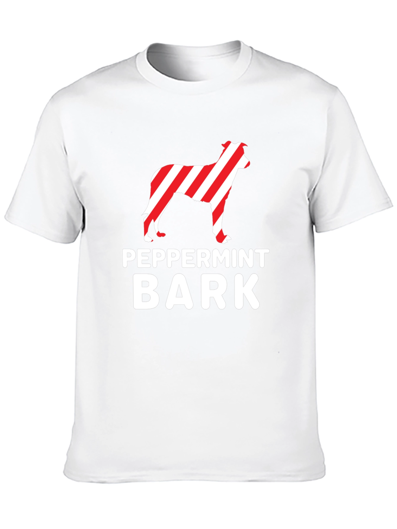 Peppermint Bark Dog T-Shirt – Festive Christmas Dog Lover Tee