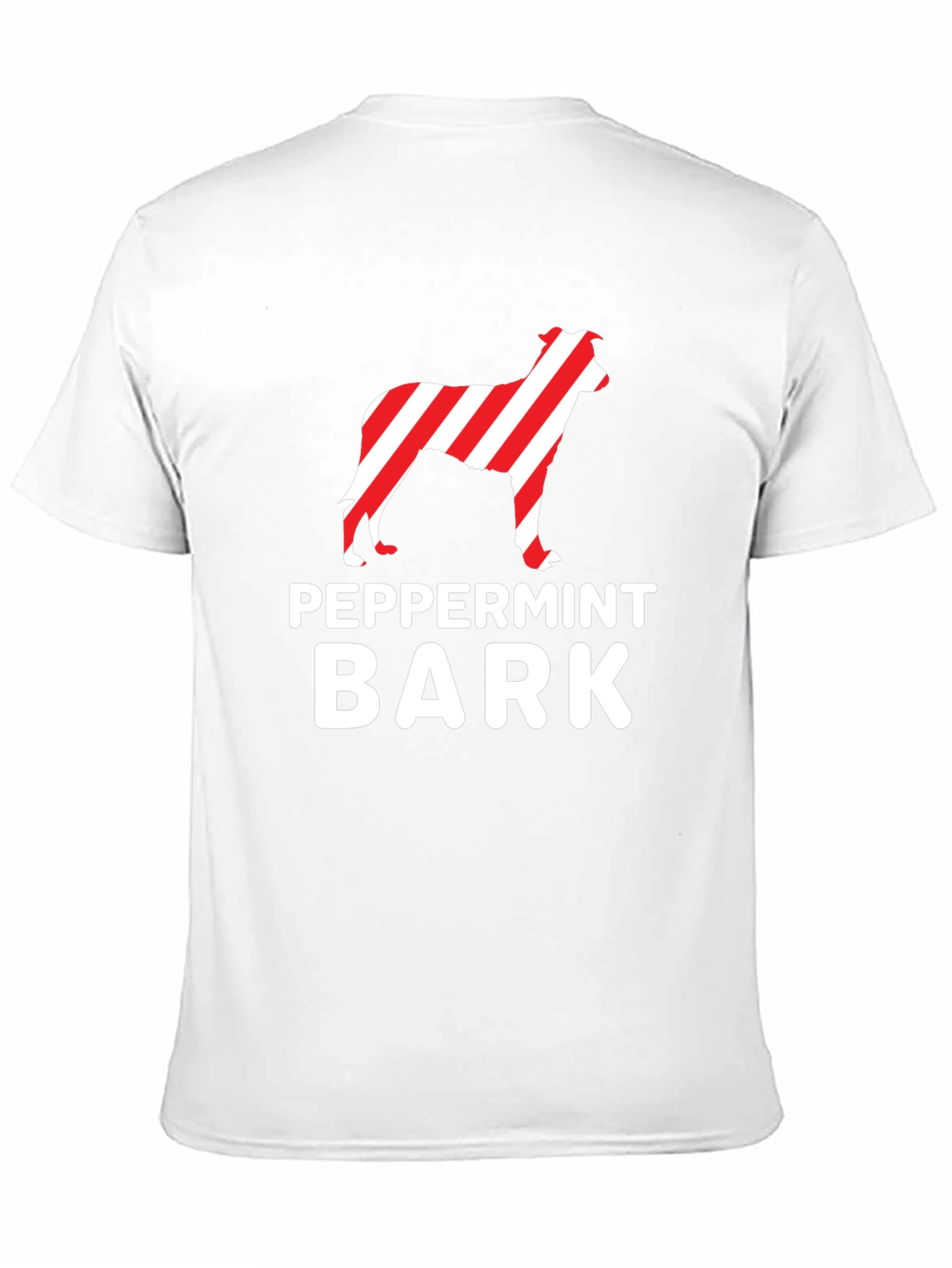 Peppermint Bark Dog T-Shirt – Festive Christmas Dog Lover Tee