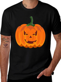 Halloween Pumpkin T-Shirt - Mens Graphic Tee