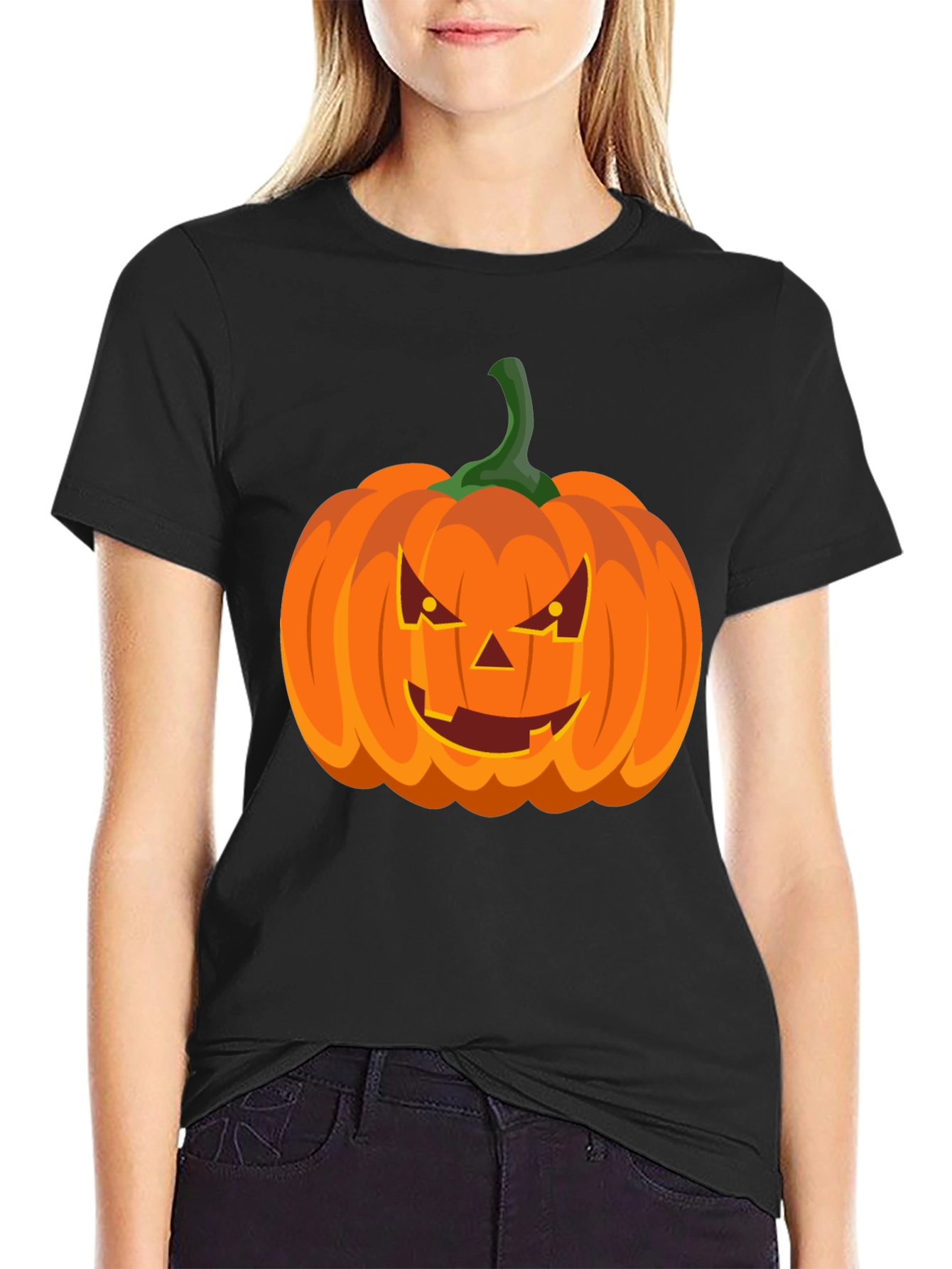 Halloween Pumpkin T-Shirt - Mens Graphic Tee