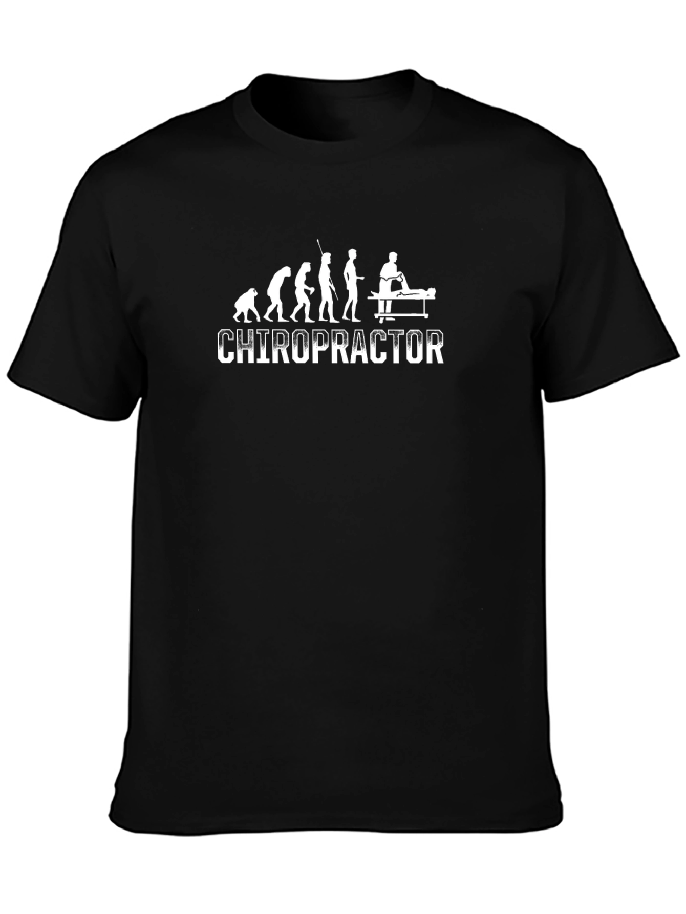 Chiropractor Evolution T-Shirt - Black