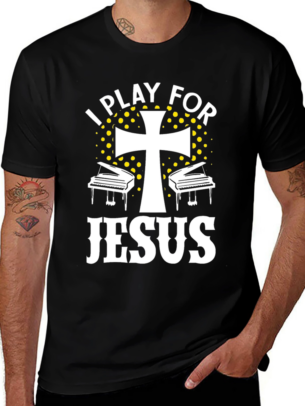I Play For Jesus Piano Christian T-Shirt