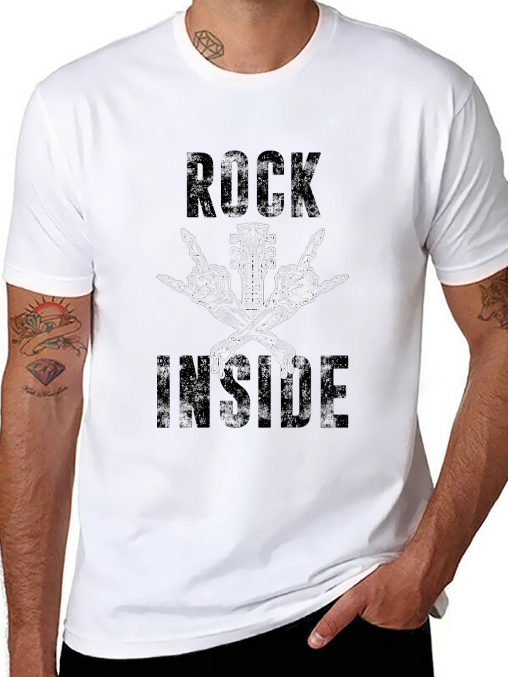 Rock Inside Graphic Tee - Black
