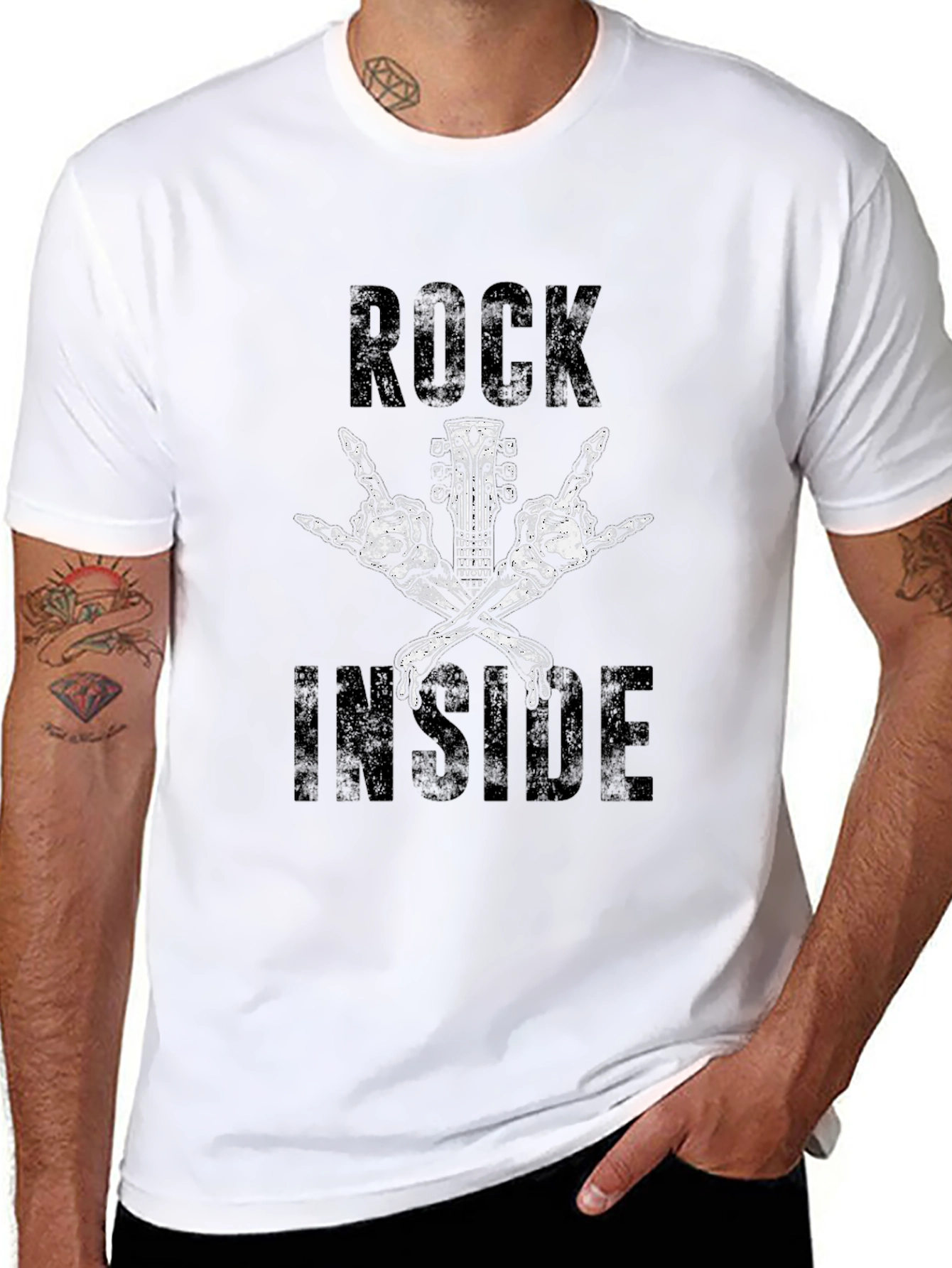Rock Inside Graphic Tee - Black