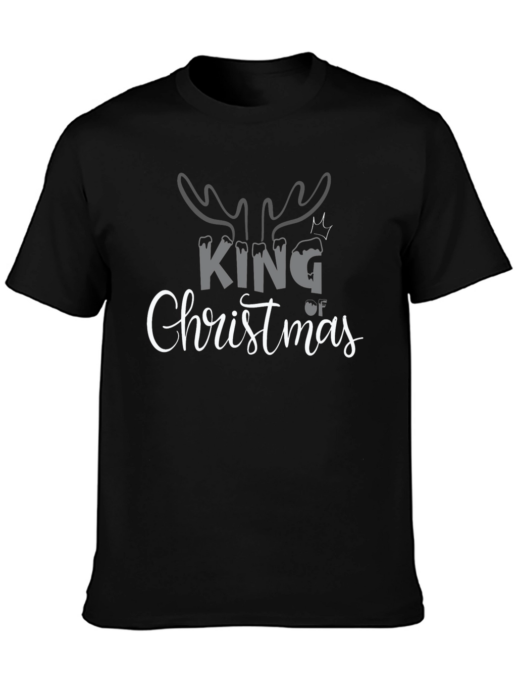 King of Christmas Black T-Shirt