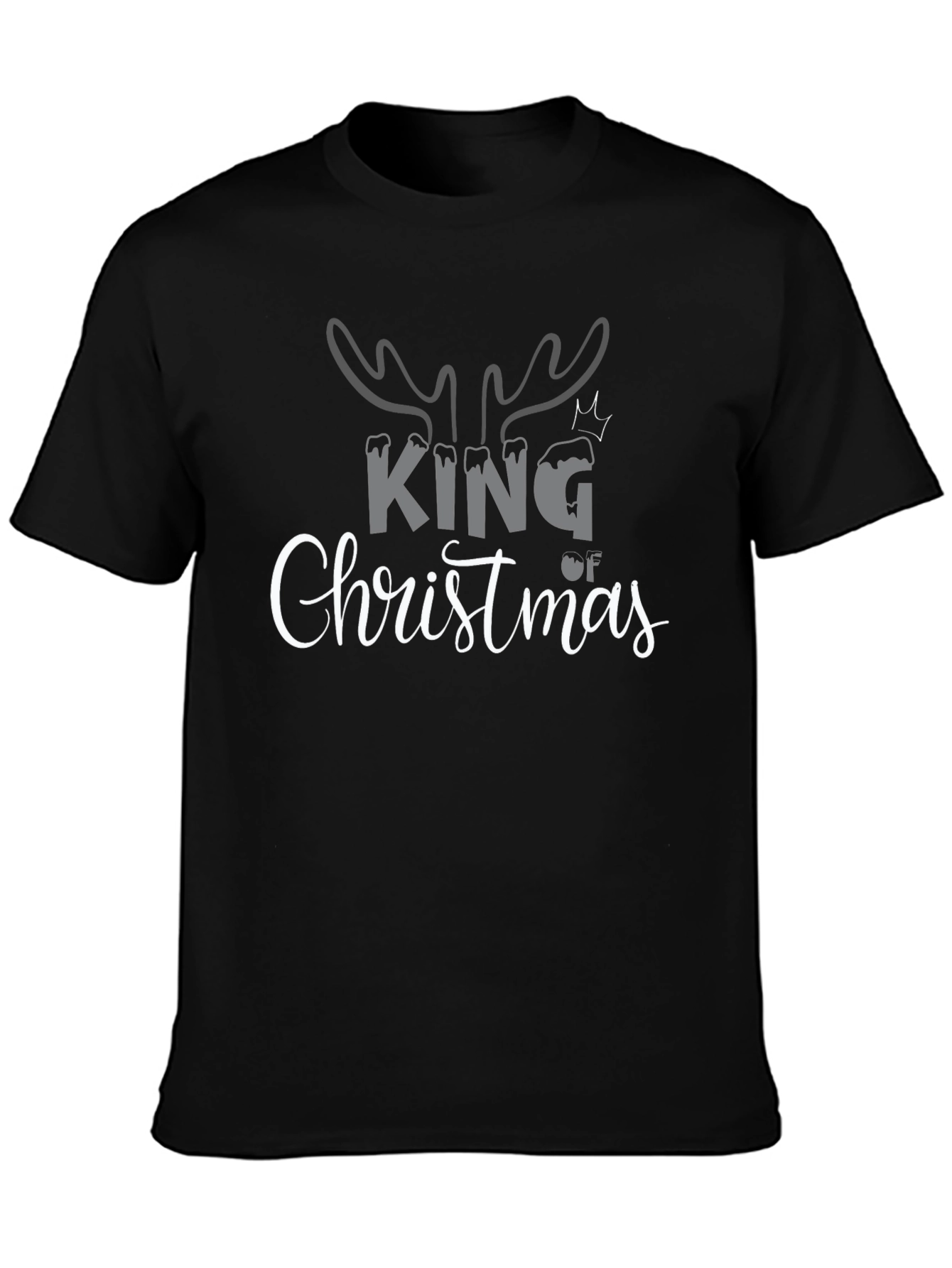 King of Christmas Black T-Shirt