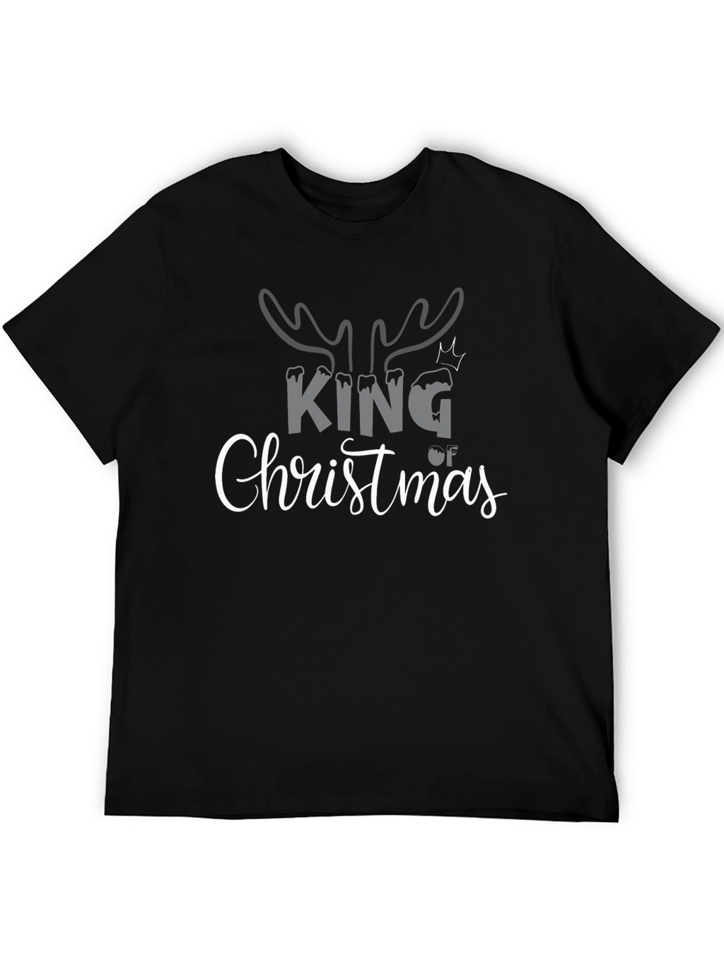 King of Christmas Black T-Shirt